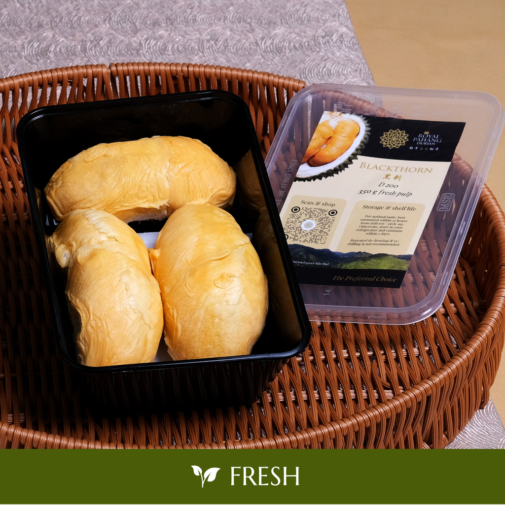 Fresh Black Thorn Durian Pulp 350g